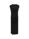 Isabel Marant Étoile Donna Stretch Fabric Long Dress In Black