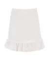 Isabel Marant Étoile Marant Étoile Woman Mini Skirt White Size 6 Cotton, Viscose In White
