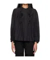Isabel Marant Étoile Violeta Shirt In Black Wool And Polyester In Black