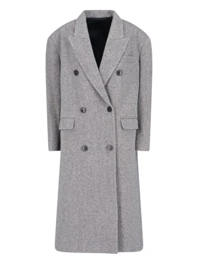 ISABEL MARANT ÉTOILE DOUBLE-BREASTED COAT GREY