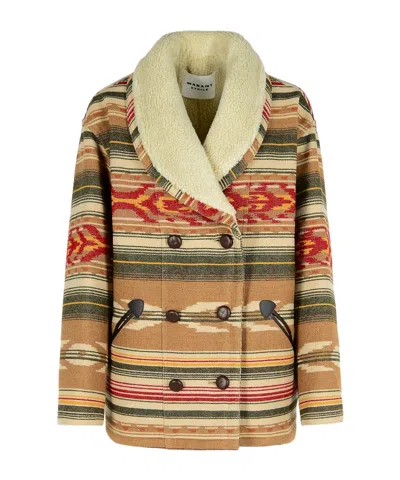 Isabel Marant Étoile Double-breasted Jacket In Nude