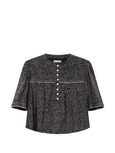 Isabel Marant Étoile Douna Top In Animal Print