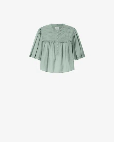 Isabel Marant Étoile Isabel Marant Douna Top In Green