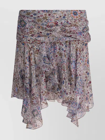 ISABEL MARANT ÉTOILE DRAPED ASYMMETRIC HEM SKIRTS