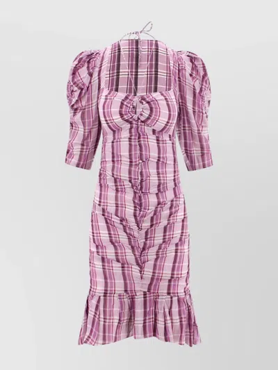 Isabel Marant Étoile Isabel Marant Etoile Women Cotton Dress With Drapery In Purple