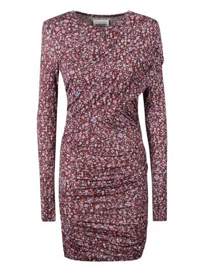 ISABEL MARANT ÉTOILE DRAPED FLORAL DRESS