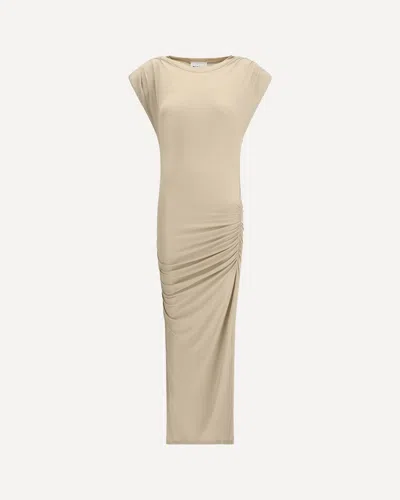 Isabel Marant Étoile Draped Midi Dress In Sand