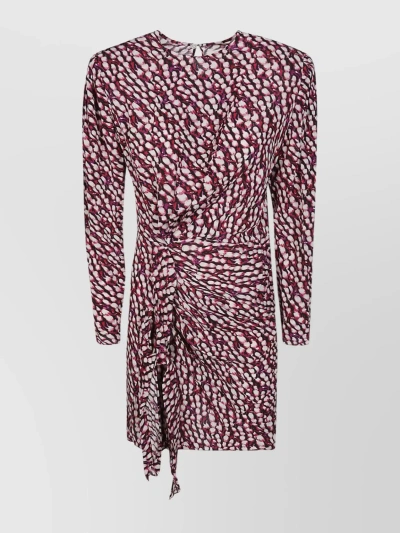 Isabel Marant Étoile Draped Print Knee-length Dress In Multi