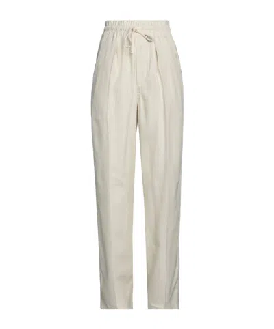 Isabel Marant Étoile Drawstring Waist Casual Trousers In White