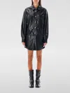 Isabel Marant Étoile Black Ayali Faux-leather Minidress In Black