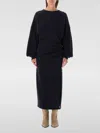 Isabel Marant Étoile Black Salomon Midi Dress In Schwarz