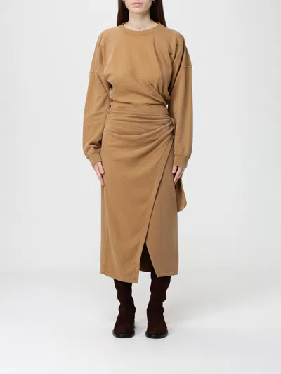ISABEL MARANT ÉTOILE DRESS ISABEL MARANT ETOILE WOMAN COLOR BROWN,H44965032