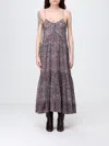 Isabel Marant Étoile Sabba Cotton Floral Printed Dress In Multi