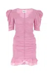 Isabel Marant Étoile Isabel Marant Etoile Pink Cotton Sireny Mini Dress In Pink