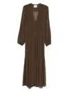 Isabel Marant Étoile Briane Khaki Viscose Dress In Green