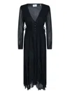 Isabel Marant Étoile Amara V-neck Maxi Dress In Black