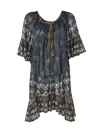 Isabel Marant Étoile Loane Volant Mini Dress In Blue