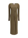 Isabel Marant Étoile Dress Isabel Marant Etoile Woman Color Kaki In Brown
