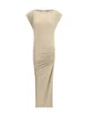 Isabel Marant Étoile Dress Isabel Marant Etoile Woman Color Earth In Gray