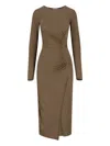 Isabel Marant Étoile Jelina Midi Dress In Brown