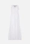 Isabel Marant Étoile Vasma Cotton Voile Dress Maxi Backless In White