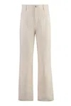Isabel Marant Étoile Cotton Trousers With Belt Loops And Wide Leg