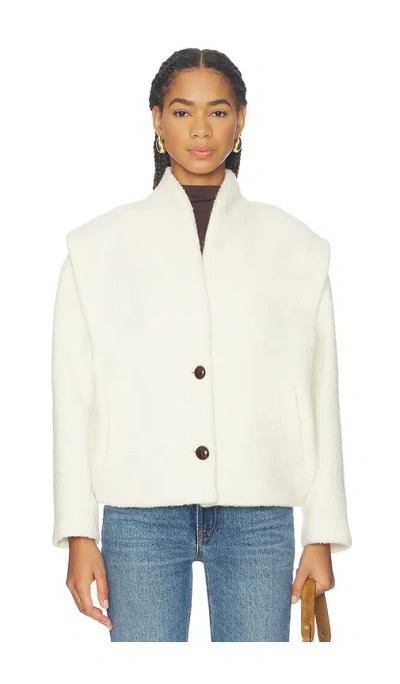 Isabel Marant Etoile Drogo Festive Comfy Coat In White