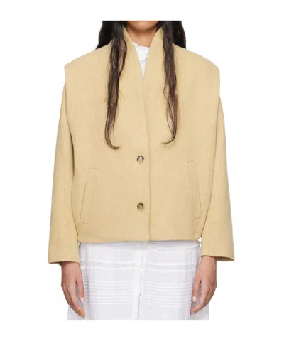 Isabel Marant Étoile Drogo Long-sleeved Casual Jacket In Nude