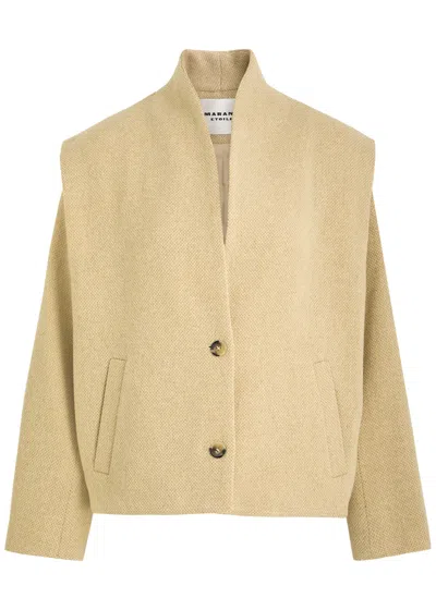 Isabel Marant Étoile Beige Drogo Jacket In Ecru