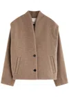 Isabel Marant Étoile Drogo Wool-blend Jacket In Taupe
