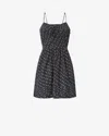 Isabel Marant Étoile Dryna Floral-pattern Mini Dress In Gray