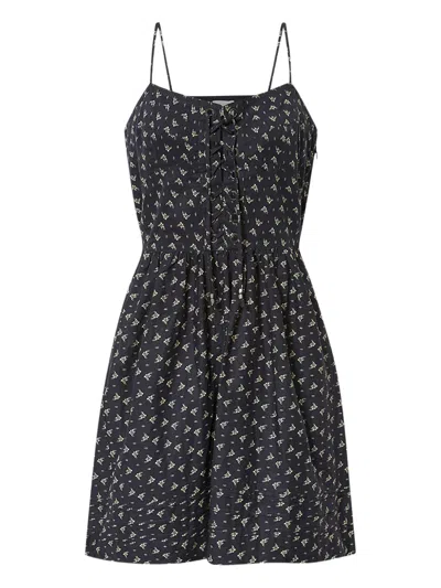 Isabel Marant Étoile Dryna Floral-pattern Mini Dress In Black