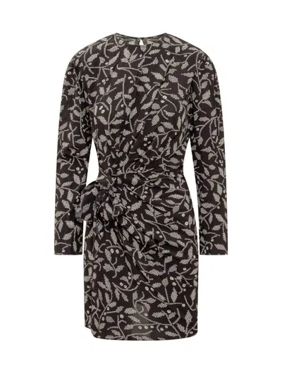 Isabel Marant Étoile Black Dulce Minidress In 01bk Black