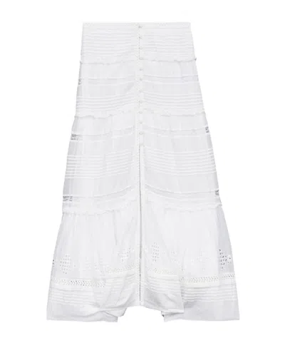 ISABEL MARANT ÉTOILE ISABEL MARANT ÉTOILE DUSTA BRODERIE ANGLAISE MAXI SKIRT