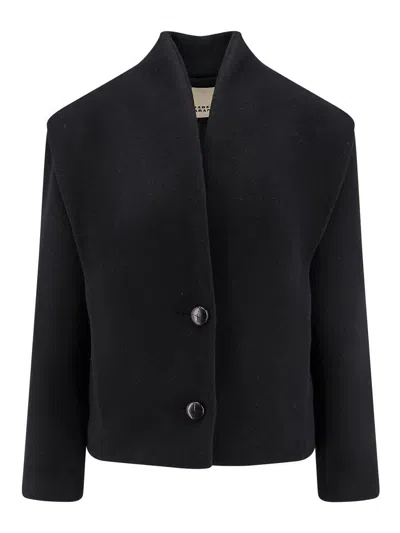 Isabel Marant Étoile Dyogo Coat In Recycled Material In Black