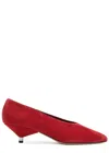 Isabel Marant Étoile Ebisa Suede Pumps In Red