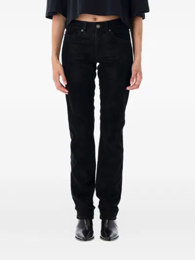 Isabel Marant Étoile Isabel Marant Etoile Eco Leather Straight-leg Pants For Women In Black