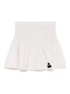 Isabel Marant Étoile Ecr  Flare Mini Skirt In Gray