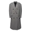 Isabel Marant Étoile Ecru And Black Wool Lexana Coat In Grey
