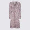 Isabel Marant Étoile Printed Paisley Knot Detail V-neck Midi Dress