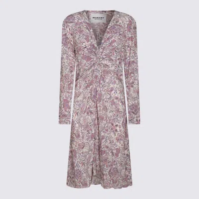 Isabel Marant Étoile Printed Paisley Knot Detail V-neck Midi Dress In Multi
