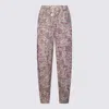 Isabel Marant Étoile Ecru And Purple Pants In Multi