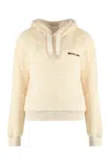 Isabel Marant Étoile Maeva Logo-embroidered Fleece Hoodie In Ecru
