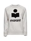 Isabel Marant Étoile Ecru Millyny Logo Sweatshirt In White