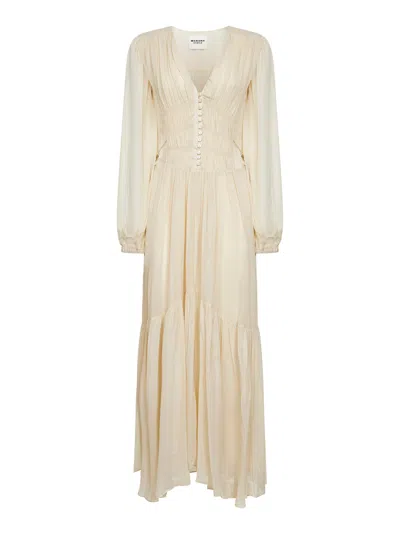 Isabel Marant Étoile Isabel Marant Etoile Briane Long Ecru Dress In White