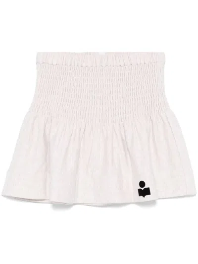 ISABEL MARANT ÉTOILE ISABEL MARANT ÉTOILE ECRÙ 'PACIFICA' FLARE MINI SKIRT