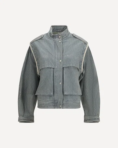 Isabel Marant Étoile Edany Cotton Twill Jacket In Gray