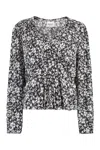 Isabel Marant Étoile Eddy Printed Viscose Blouse In Black