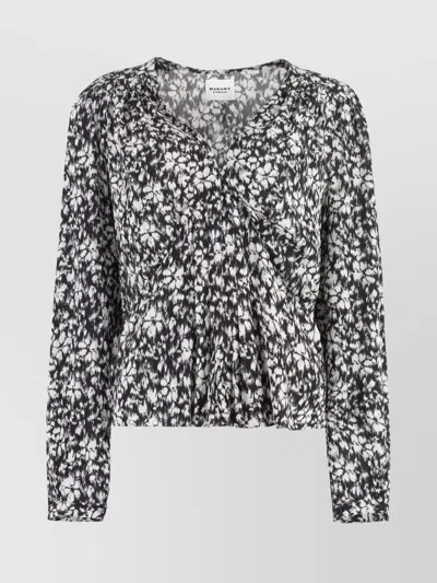 ISABEL MARANT ÉTOILE EDDY PRINTED VISCOSE BLOUSE