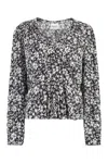 Isabel Marant Étoile Eddy Printed Viscose Blouse In Black